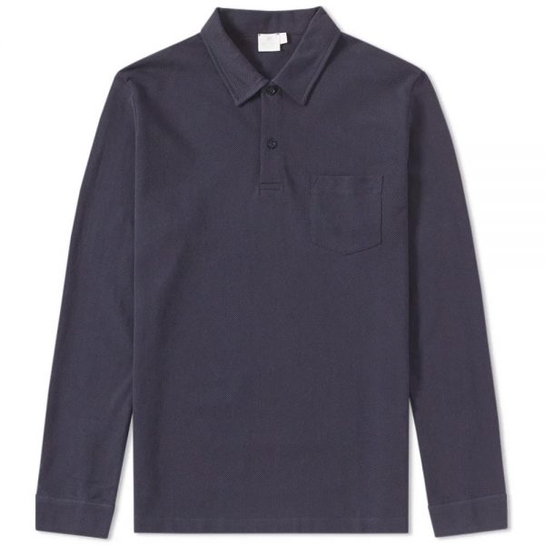 Sunspel Long Sleeve Riviera Polo