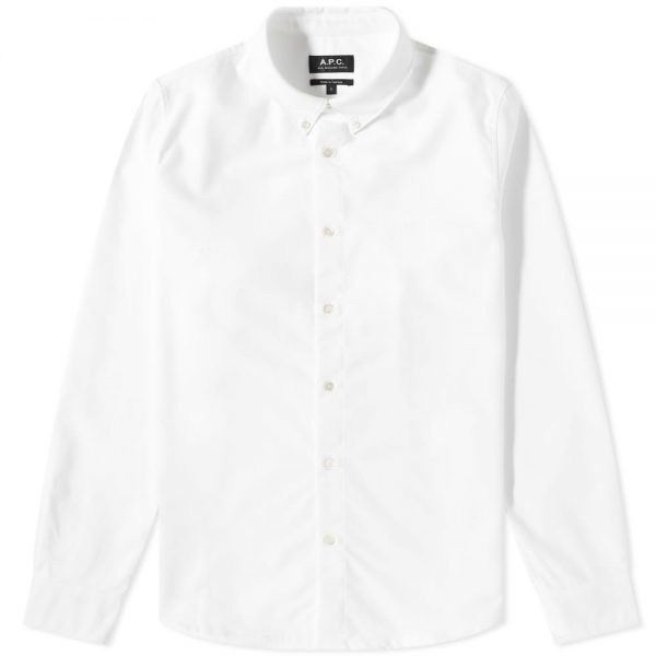 A.P.C. Greg Logo Button Down Oxford Shirt