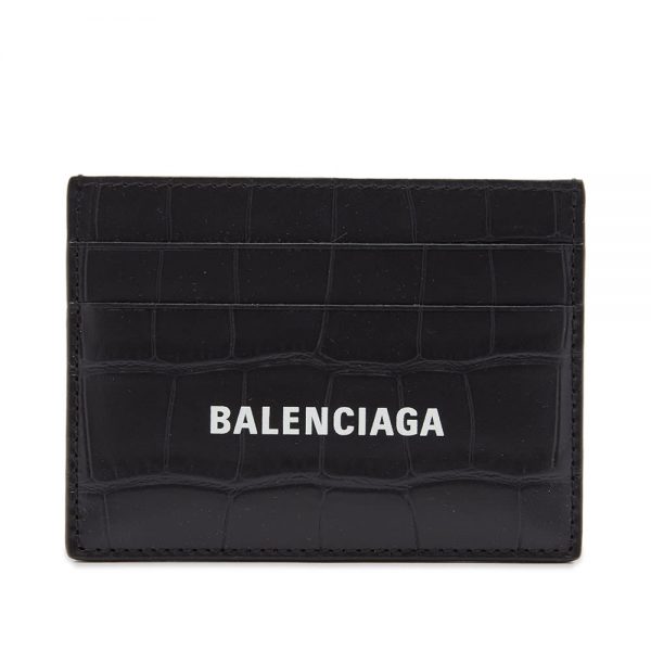 Balenciaga Croc Embossed Logo Card Holder