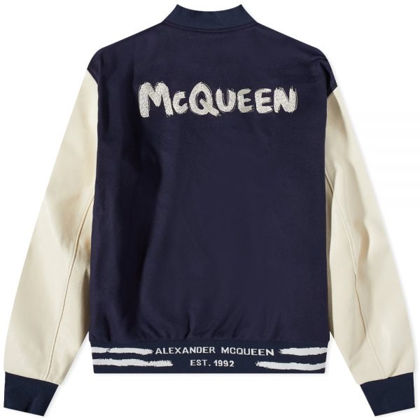 Alexander McQueen Grafitti Back Logo Souvenir Jacket