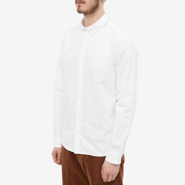 A.P.C. Greg Logo Button Down Oxford Shirt