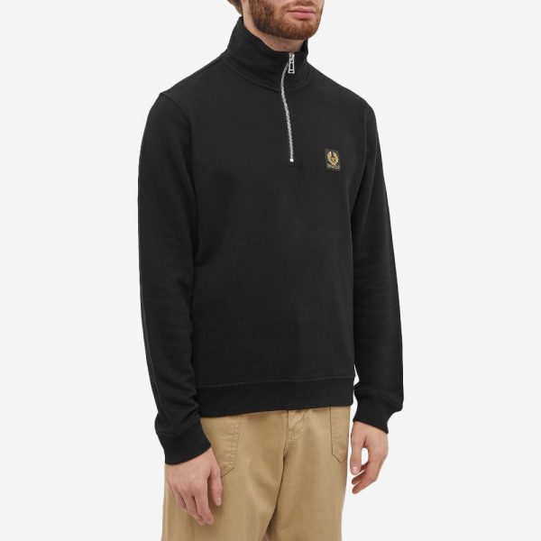 Belstaff Patch Quarter Zip Sweat