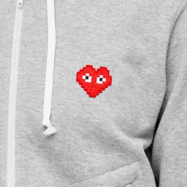 Comme des Garçons Play Invader Heart Hooded Sweat