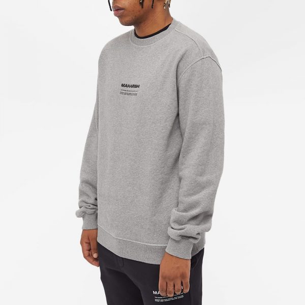 Maharishi MILTYPE Embroidery Crew Sweat