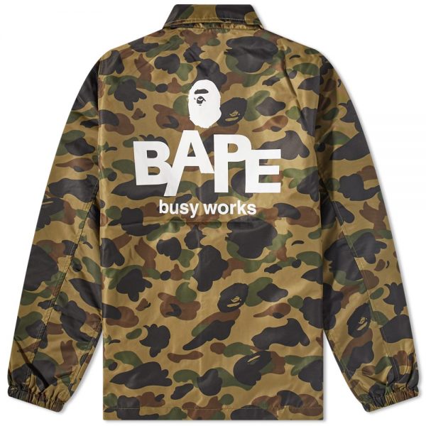 A Bathing Ape 1st Camo Nylon Twill Coach Jacket