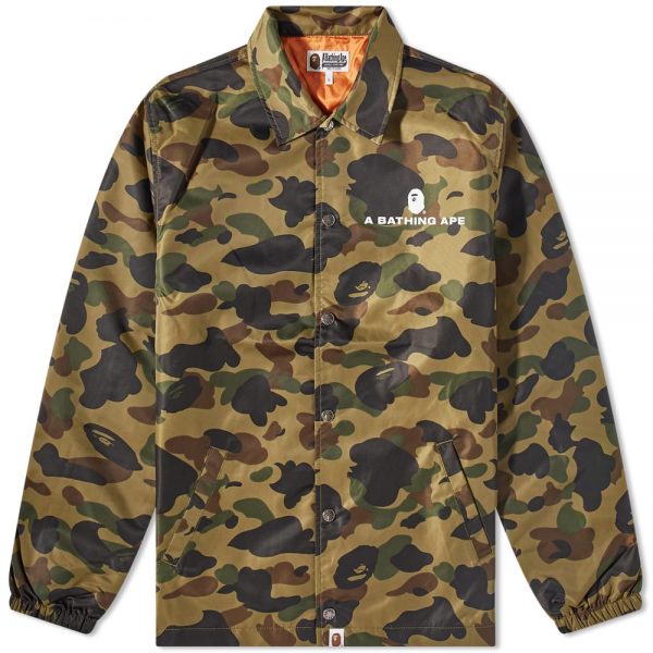 A Bathing Ape 1st Camo Nylon Twill Coach Jacket