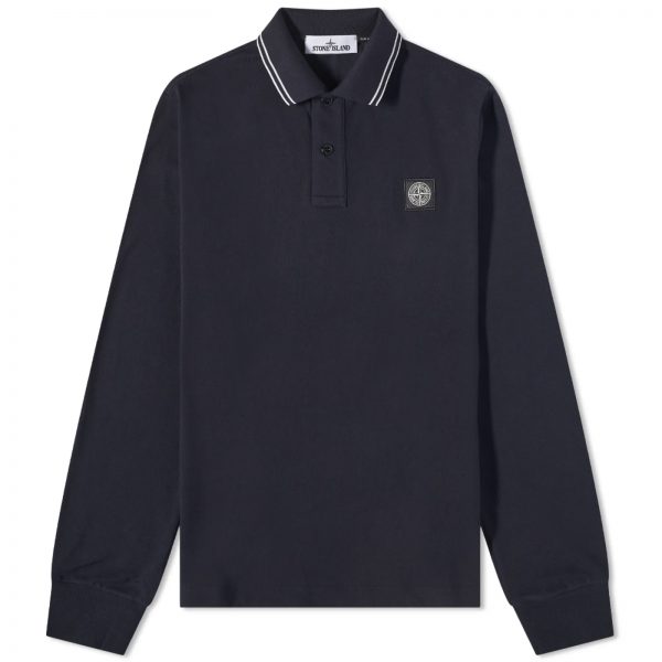 Stone Island Long Sleeve Patch Polo