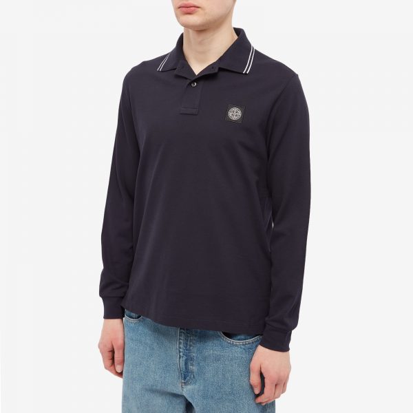 Stone Island Long Sleeve Patch Polo