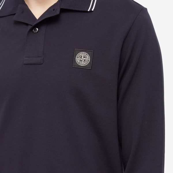 Stone Island Long Sleeve Patch Polo