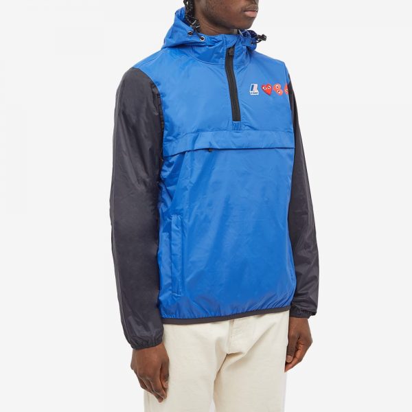 Comme des Garçons Play x K-Way Half Zip Block Colour Jacket