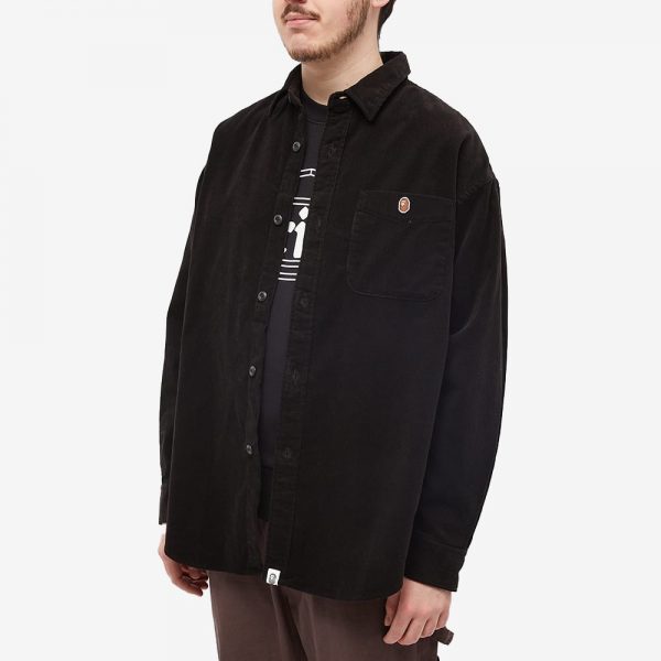 A Bathing Ape One Point Corduroy Relaxed Fit Shirt