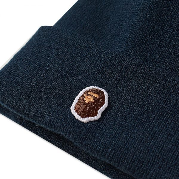 A Bathing Ape Ape Head One Point New Era Knit Cap