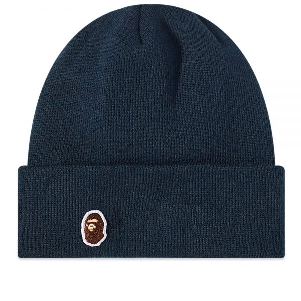 A Bathing Ape Ape Head One Point New Era Knit Cap