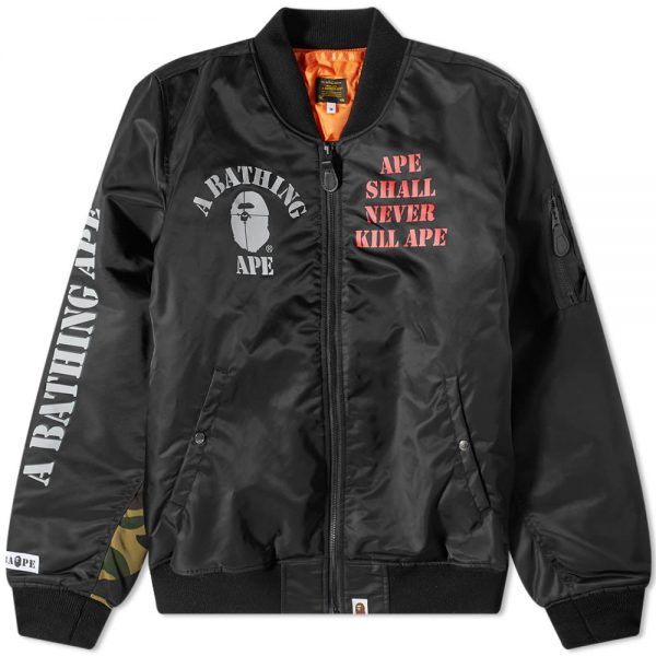 A Bathing Ape Stencil Loose FITA-1 Jacket