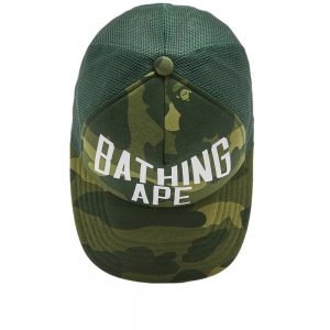 A Bathing Ape Color Camo NYC Logo Mesh Cap