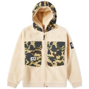 A Bathing Ape Big Pocket Relaxed Fit Boa Jacket