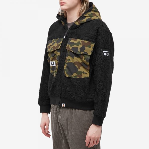 A Bathing Ape Big Pocket Relaxed Fit Boa Jacket