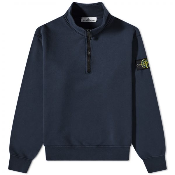 Stone Island Garment Dyed Half Zip  Sweat