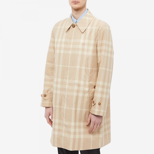 Burberry Keats Check Car Coat