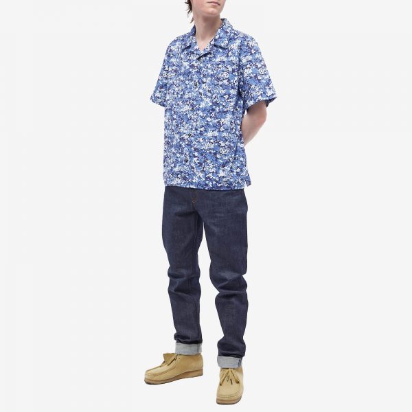 A.P.C. Lloyd Floral Camo Short Sleeve Shirt