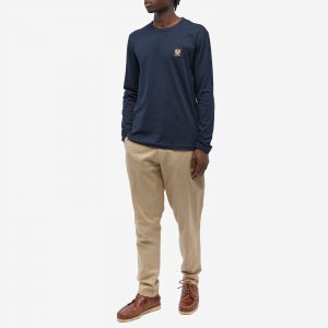 Belstaff Long Sleeve Patch Logo T-Shirt