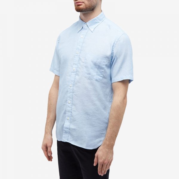 Beams Plus BD COOLMAX® Linen Short Sleeve Shirt