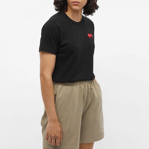 Comme des Garcons Play Women's Double Heart Logo T-Shirt