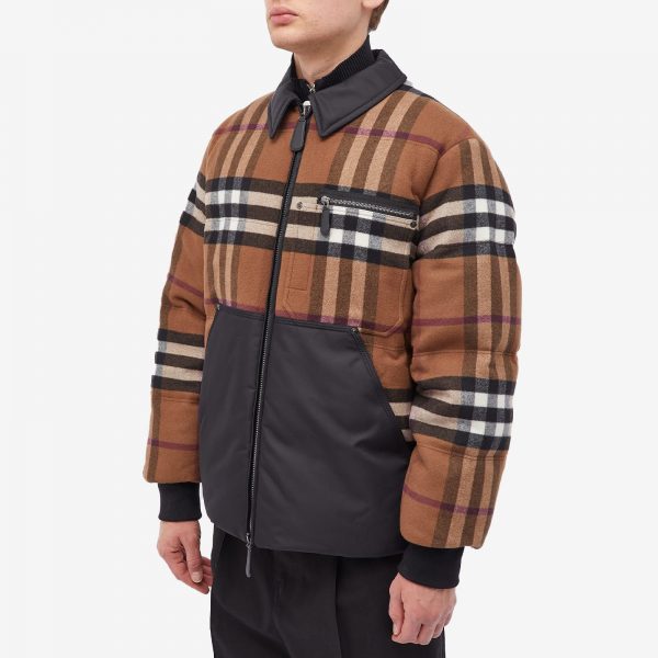 Burberry Wheelton Check Down Jacket