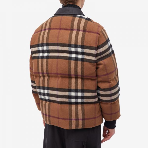 Burberry Wheelton Check Down Jacket