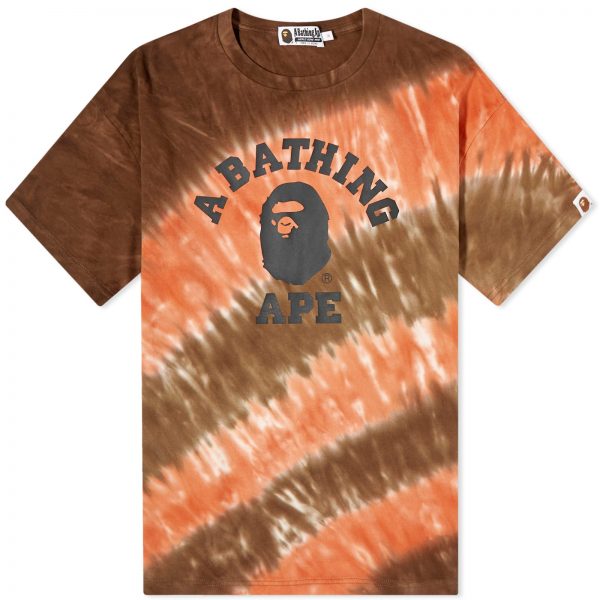 A Bathing Ape College Tie Dye Oversized T-Shirt