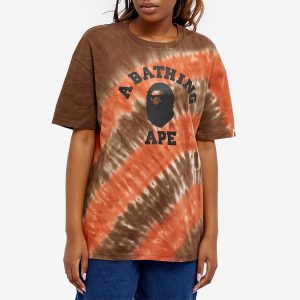 A Bathing Ape College Tie Dye Oversized T-Shirt