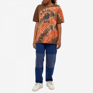 A Bathing Ape College Tie Dye Oversized T-Shirt