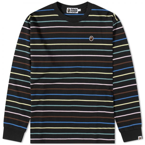 A Bathing Ape Stripe Long Sleeve T-Shirt