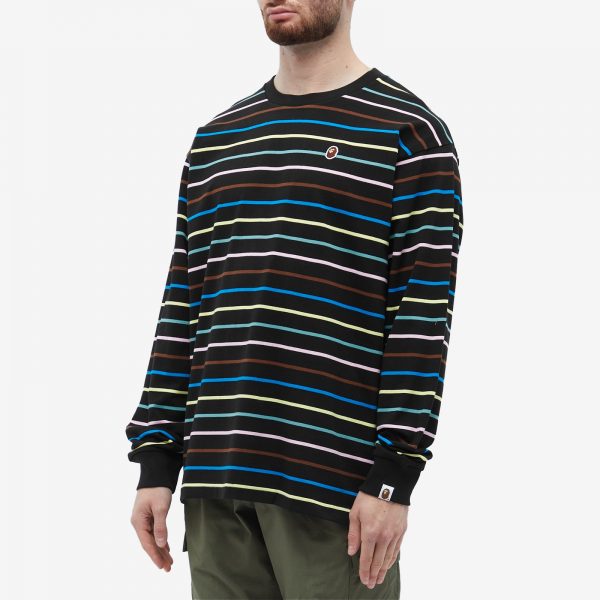 A Bathing Ape Stripe Long Sleeve T-Shirt