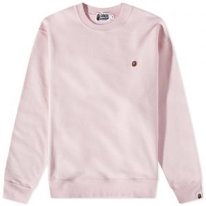 A Bathing Ape Ape Head One Point Relaxed Fit Crew Sweat