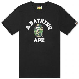 A Bathing Ape ABC Camo College T-Shirt