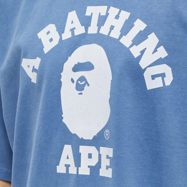 A Bathing Ape Stone Wash College Relaxed T-Shirt