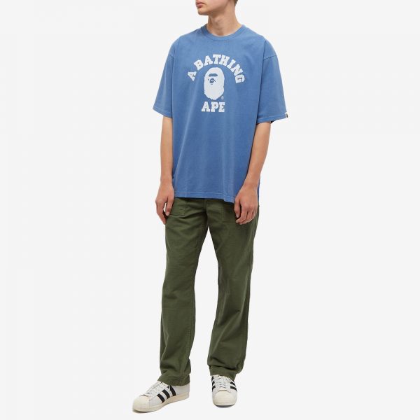 A Bathing Ape Stone Wash College Relaxed T-Shirt