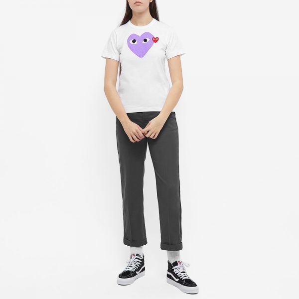 Comme des Garcons Play Women's Double Heart Logo T-Shirt