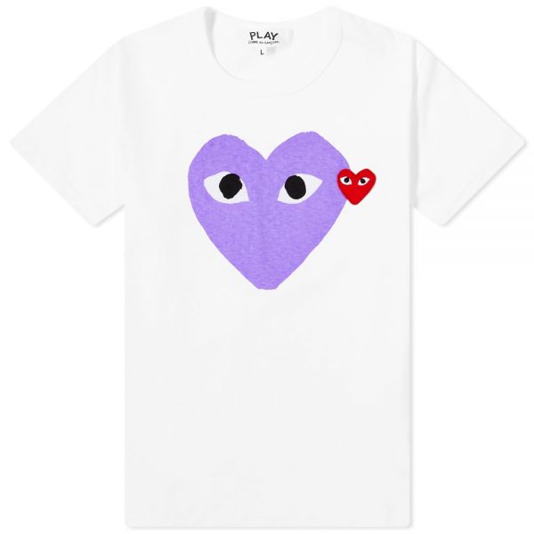 Comme des Garcons Play Women's Double Heart Logo T-Shirt