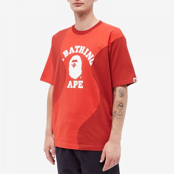 A Bathing Ape Cutting College Relaxed Fit T-Shirt