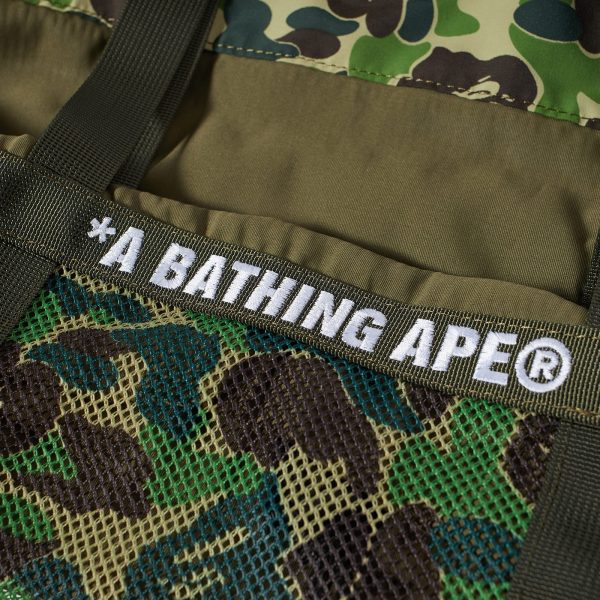 A Bathing Ape ABC Camo Mesh Tote