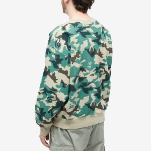 A Bathing Ape Woodland Camo Loose Fit Crew Sweat