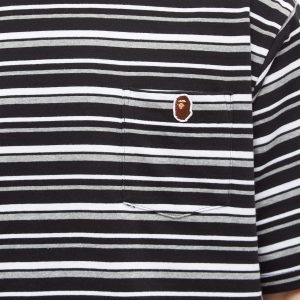 A Bathing Ape Striped One Point T-Shirt