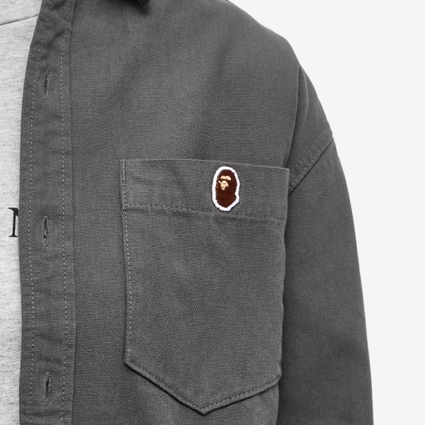 A Bathing Ape Logo Work Shirt