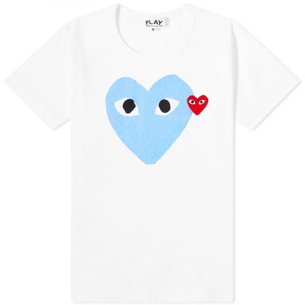 Comme des Garcons Play Women's Double Heart Logo T-Shirt