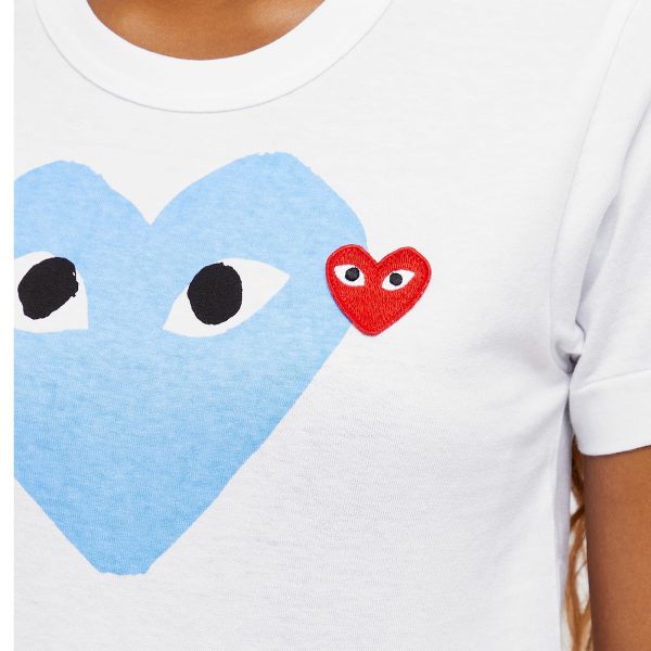 Comme des Garcons Play Women's Double Heart Logo T-Shirt