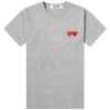 Comme des Garcons Play Women's Double Heart Logo T-Shirt