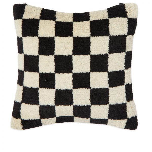 HKliving Check Woolen Cushion