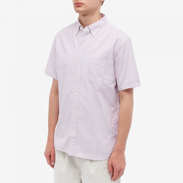 Beams Plus BD Candy Stripe Short Sleeve Shirt